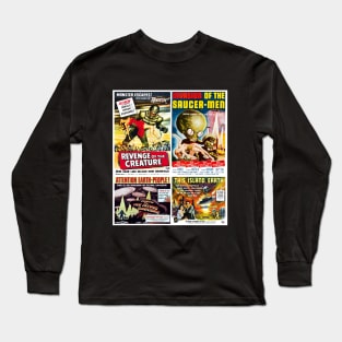 50s Sci-Fi Movie Poster Collection #5 Long Sleeve T-Shirt